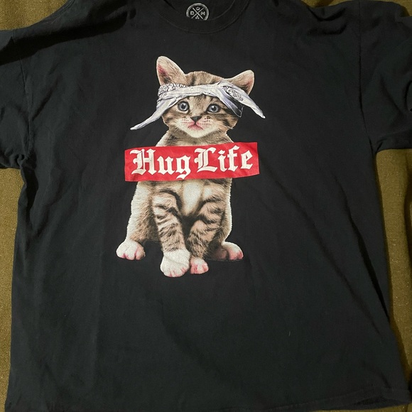 HUG LIFE Kitty Cat T-shirt by DOM Size Adult XXL - Picture 3 of 4